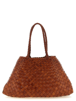 Bolso de hombro marrón de becerro