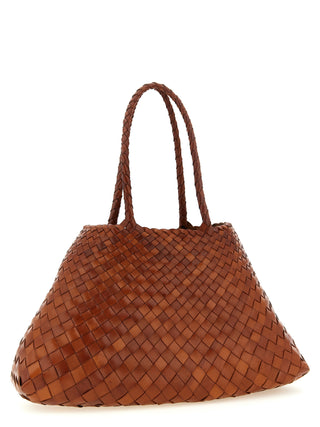 Bolso de hombro marrón de becerro