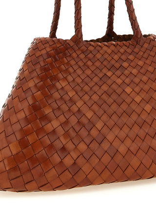 Bolso de hombro marrón de becerro