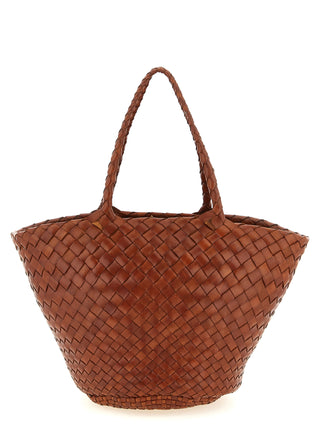 Bolso de mano marrón de becerro