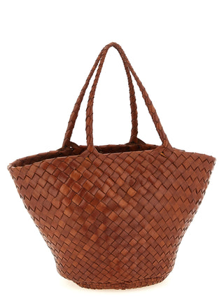 Bolso de mano marrón de becerro