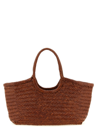 Brown Calfskin Shoulder Bag