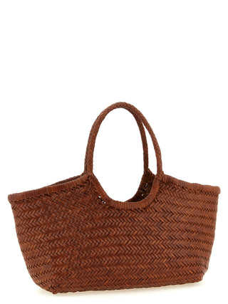 Brown Calfskin Shoulder Bag