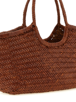 Brown Calfskin Shoulder Bag