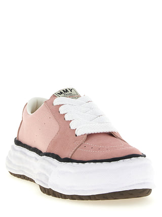 Multicolor Cowhide Platform Sneakers