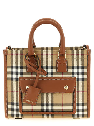 Beige Polyethylene Tote Bag