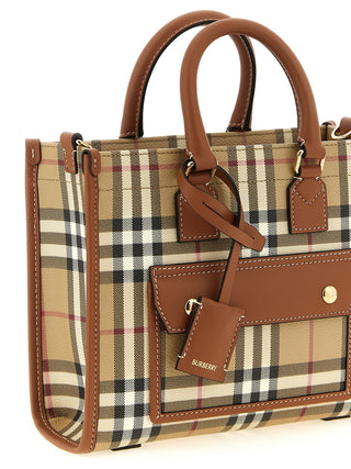 Beige Polyethylene Tote Bag