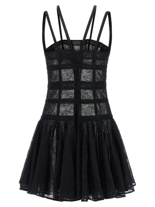 Black Polyamide Short Dress