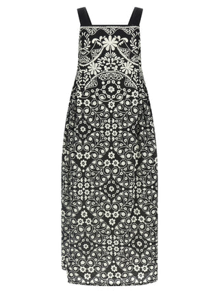 Bicolor Cotton Long Dress