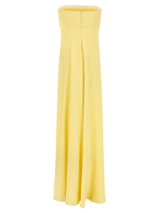 Bicolor Silk Long Dress