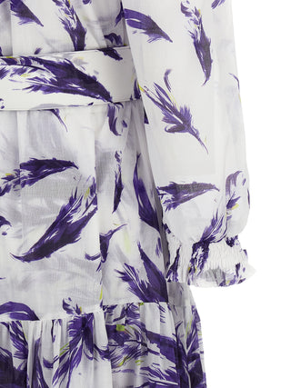 Purple Cotton Long Dress