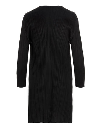 Black Polyester Cardigan