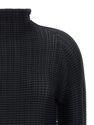 Black Polyester Cardigan