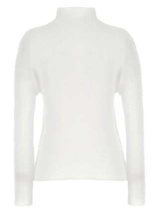 White Polyester Cardigan