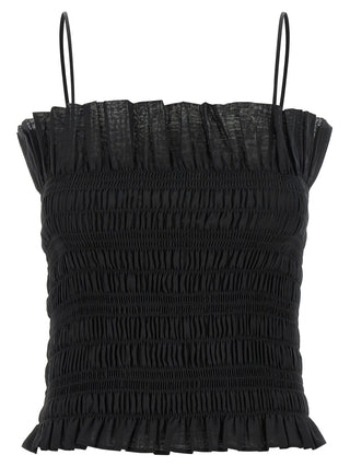 Camisa negra de algodón