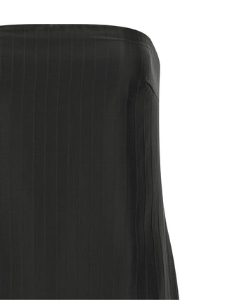 Black Viscose Midi Dress
