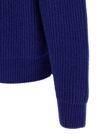 Blue Wool Cardigan