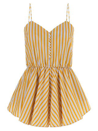 Bicolor Cotton Rompers