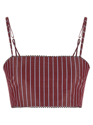 Blusa multicolor de algodón  