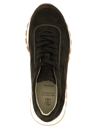 Brown Calfskin Sneakers
