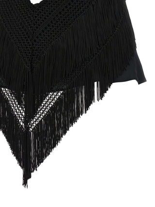 Black Acetate Tank Tops