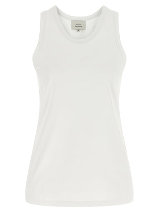 Camiseta sin mangas de algodón blanco