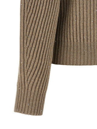 Beige Cashmere Cardigan