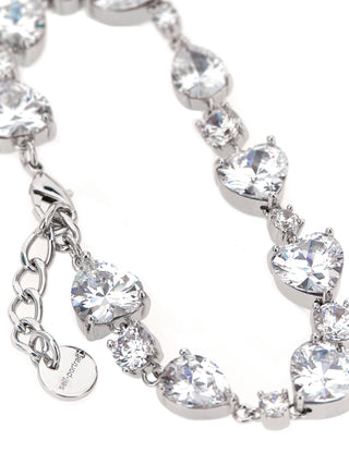 Pulsera de latón plateado