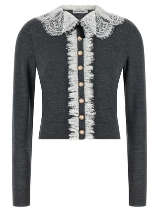 Gray Wool Cardigan