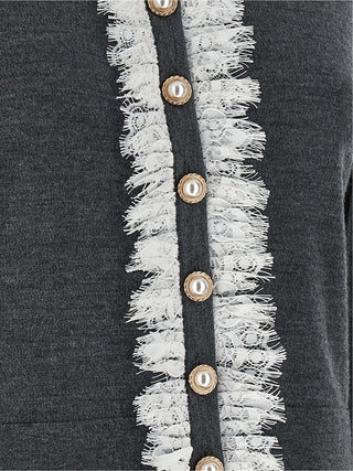 Gray Wool Cardigan