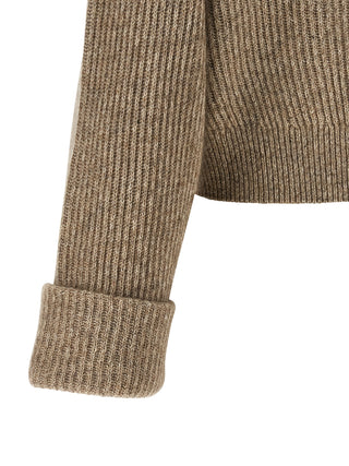 Beige Cashmere Cardigan