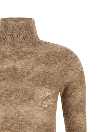 Beige Silk Cardigan