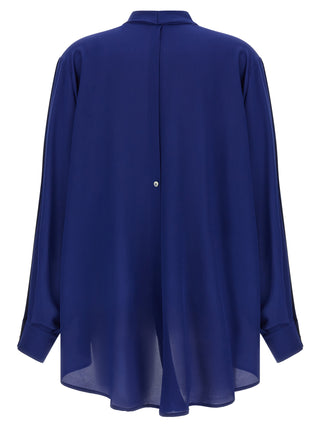 Blue Silk Blouse