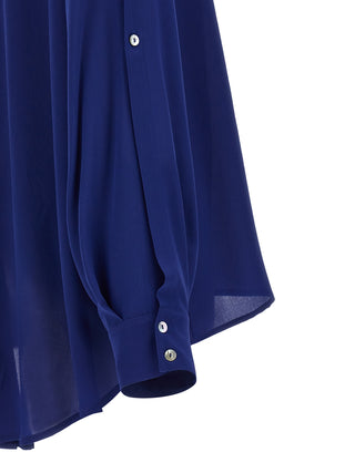 Blue Silk Blouse