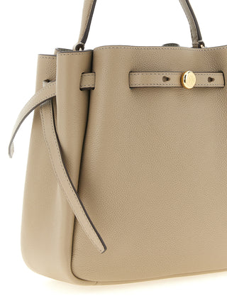 Beige Cowhide Handbag