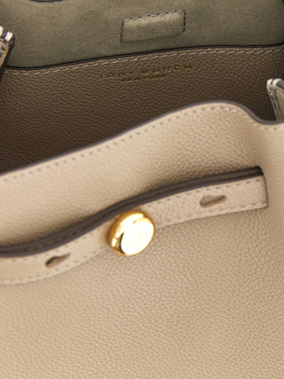 Beige Cowhide Handbag
