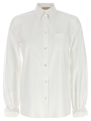 Blusa de algodón blanca