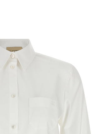 Blusa de algodón blanca