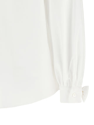Blusa de algodón blanca