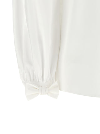 Blusa de algodón blanca