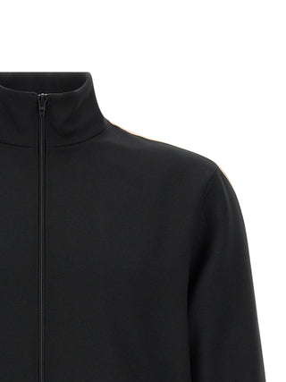 Sudadera negra de poliéster
