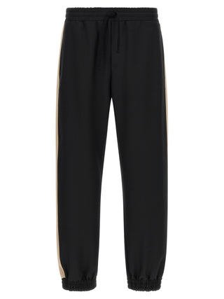 Pantalones deportivos negros de poliéster