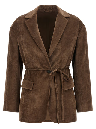 Brown Viscose Blazer