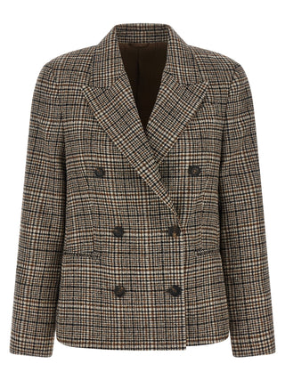 Beige Alpaca Leather Blazer