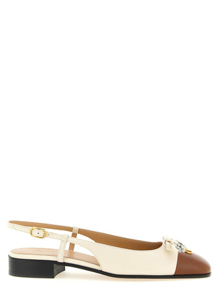 Black Leather Ballet Flats