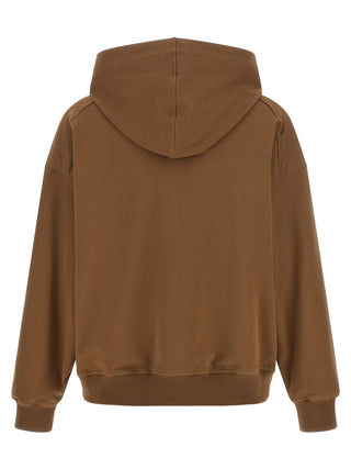 Brown Cotton Hoodie