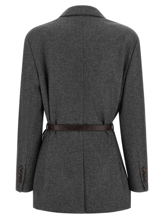 Blazer gris de lana virgen