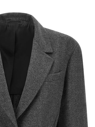 Blazer gris de lana virgen