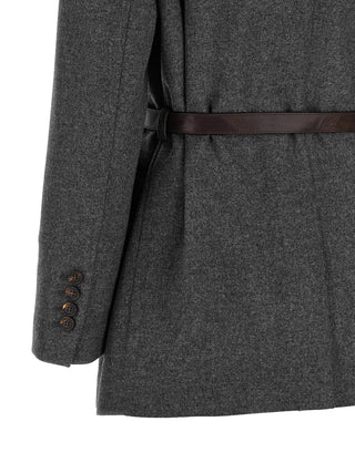 Blazer gris de lana virgen