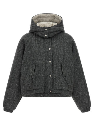 Gray Virgin Wool Jacket